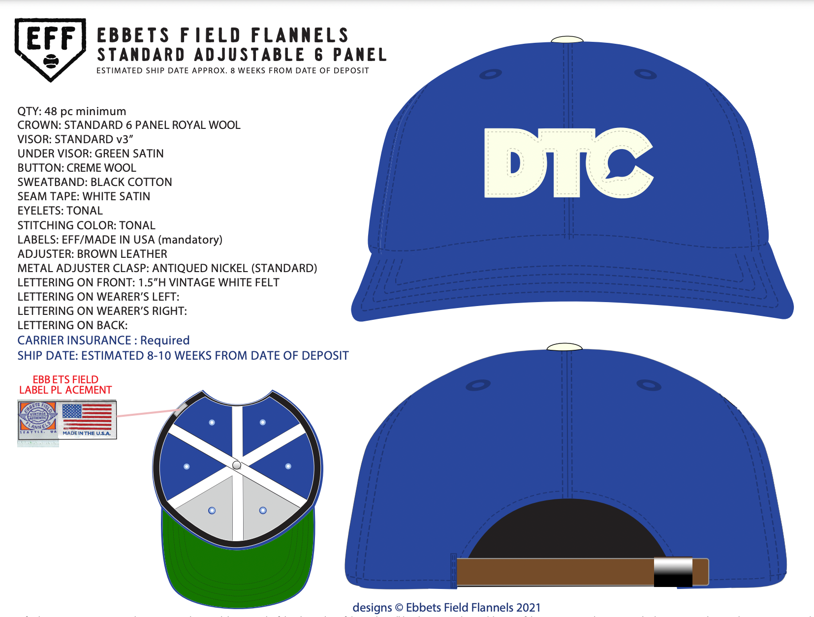 DTC X Ebbets Field Flannel Hat – DTC Newsletter
