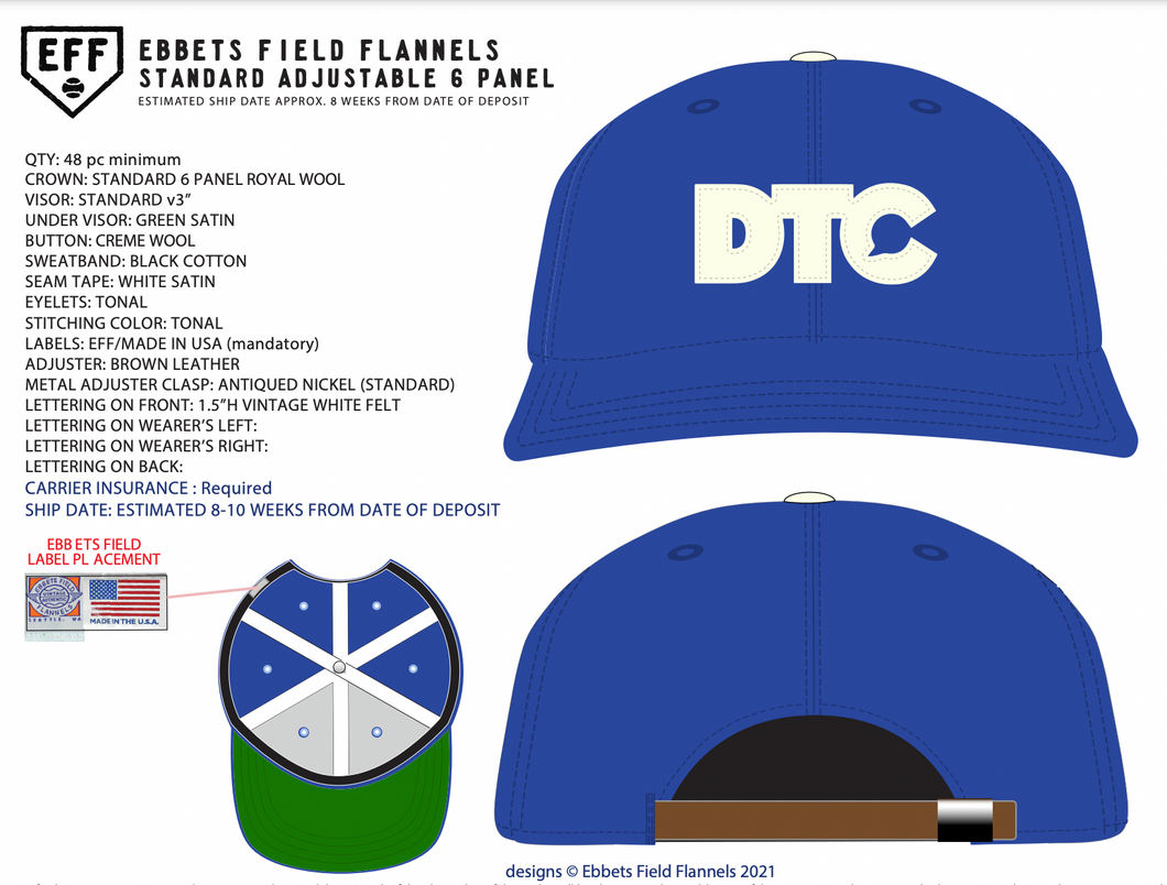 DTC X Ebbets Field Flannel Hat